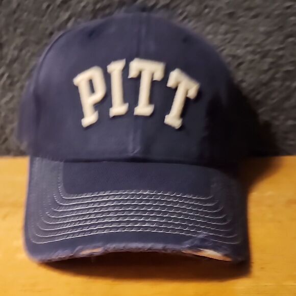 Top of the World University of Pittsburgh Panthers Pitt Stretchfit Hat - NWOT - Picture 1 of 9